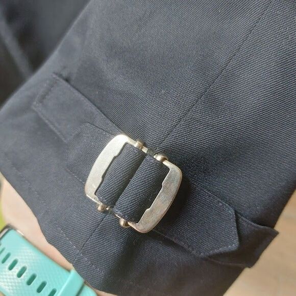 Burberrys Vintage Womens 14R Navy Harrington Jacket Nova Check Lining Excellent - Picture 5 of 16